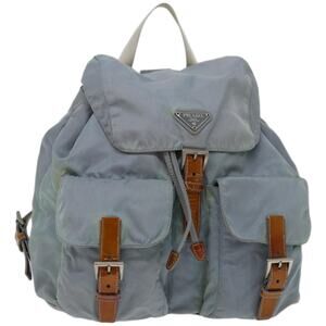 PRADA Backpack Nylon Light Blue